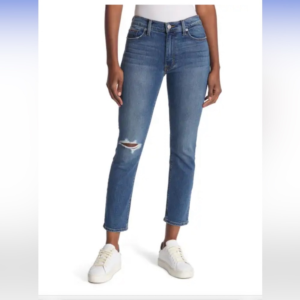 Hudson Blair high rise boot cut crop size 24